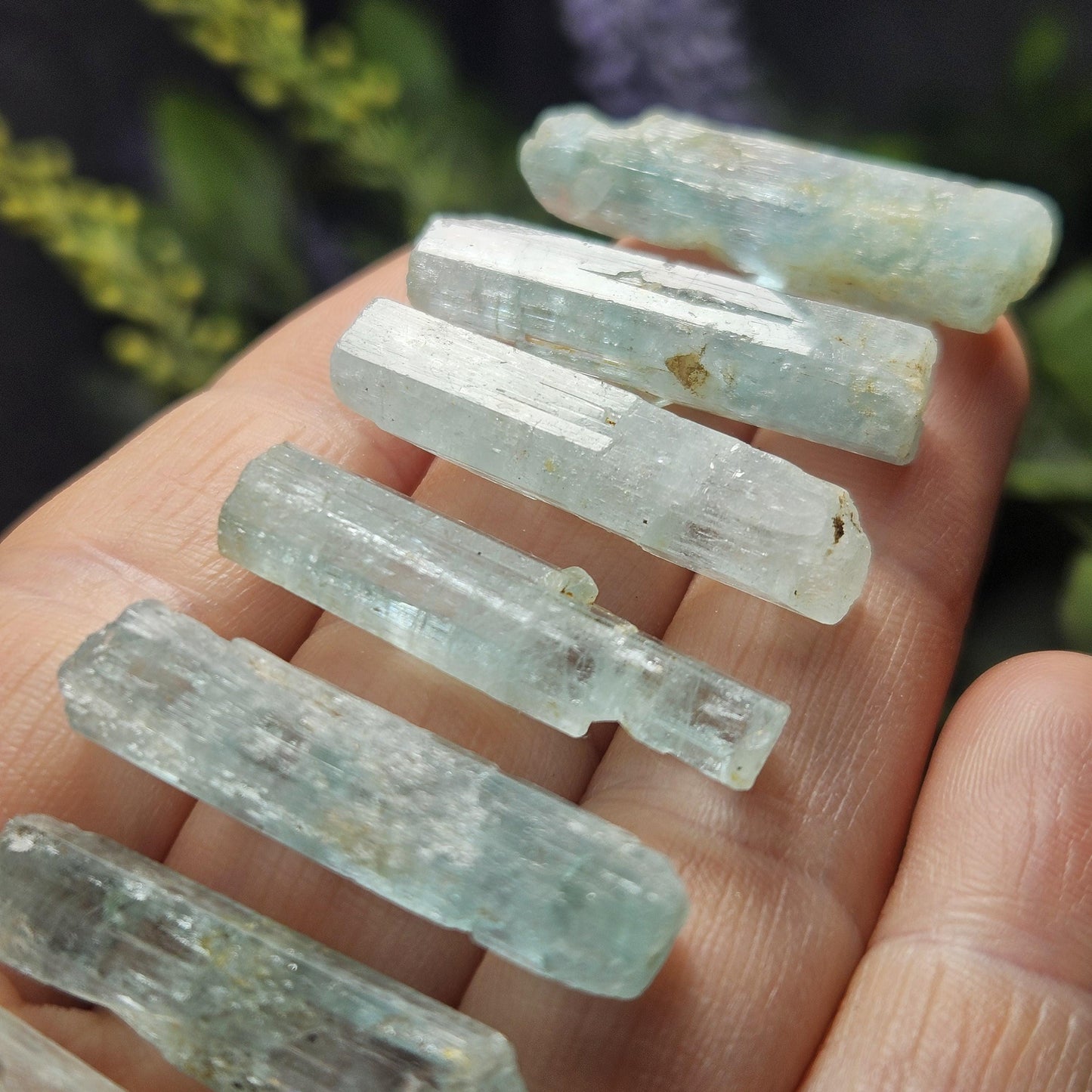 Aquamarine Crystal (1"+) Nigerian Blue Aquamarine Stone, Natural Crystal, Raw Aquamarine Wand