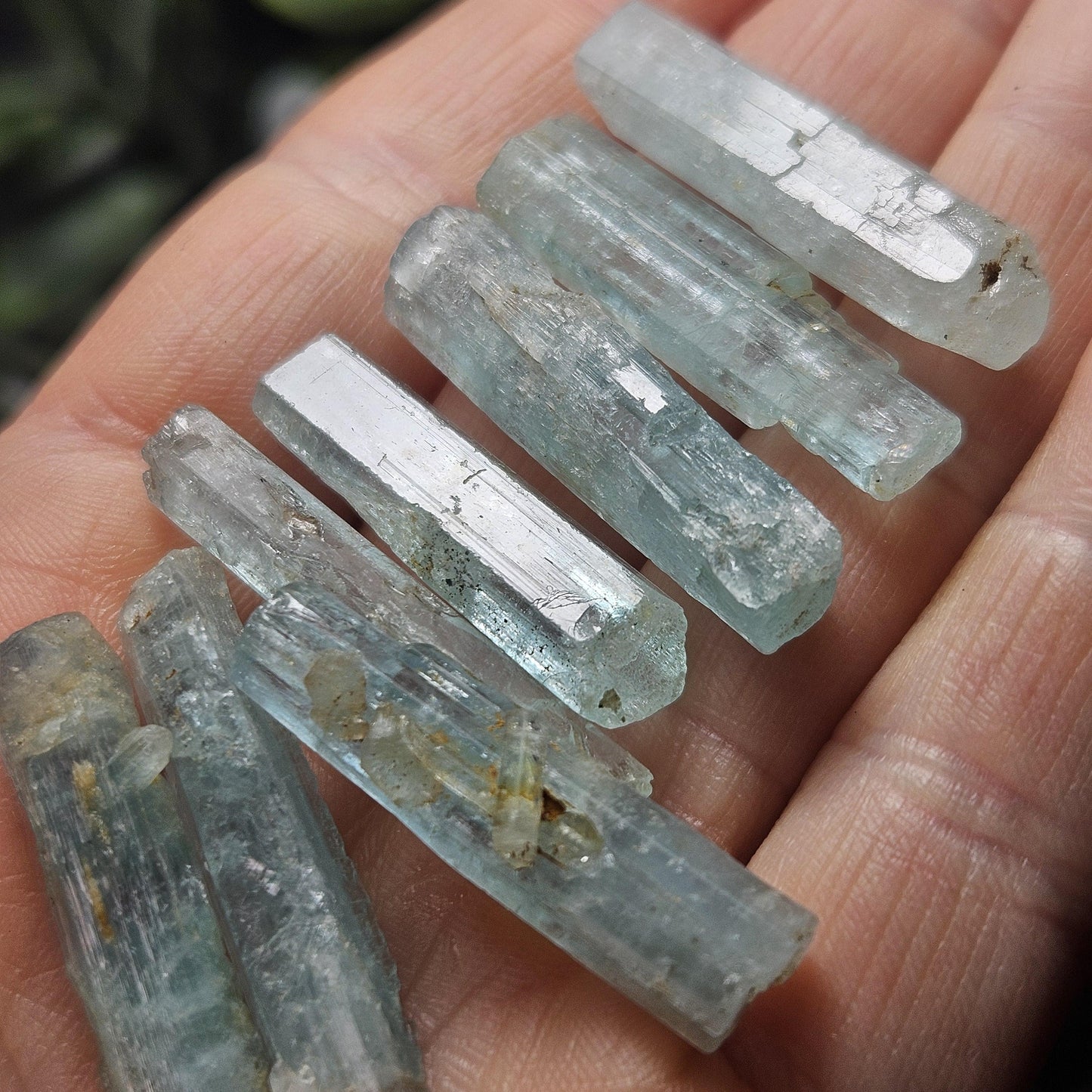 Aquamarine Crystal (1"+) Nigerian Blue Aquamarine Stone, Natural Crystal, Raw Aquamarine Wand