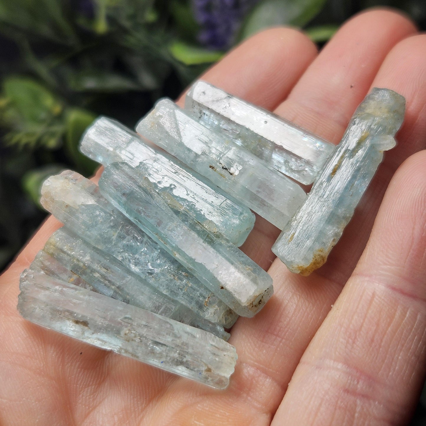 Aquamarine Crystal (1"+) Nigerian Blue Aquamarine Stone, Natural Crystal, Raw Aquamarine Wand