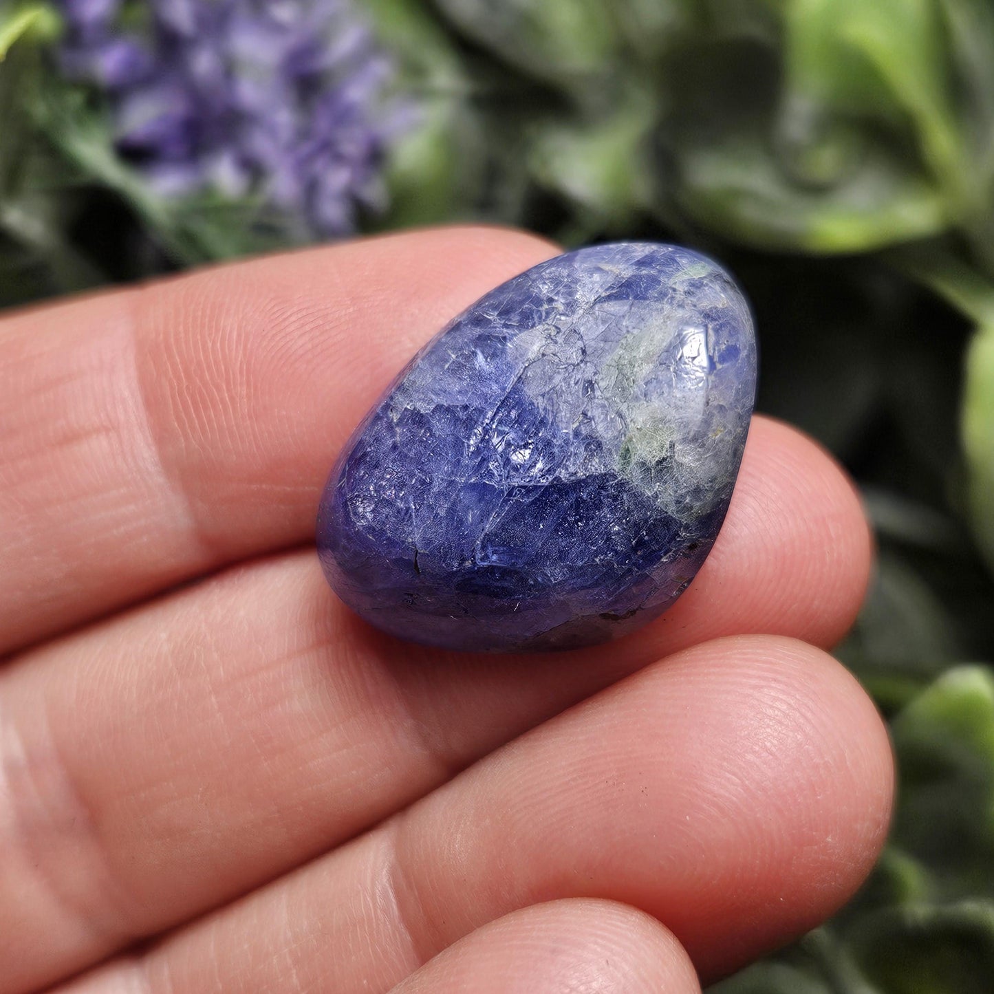 Polished Tanzanite Crystal, 7.6g: Large Authentic Tanzanian Specimen, Vibrant Indigo Tanzanite