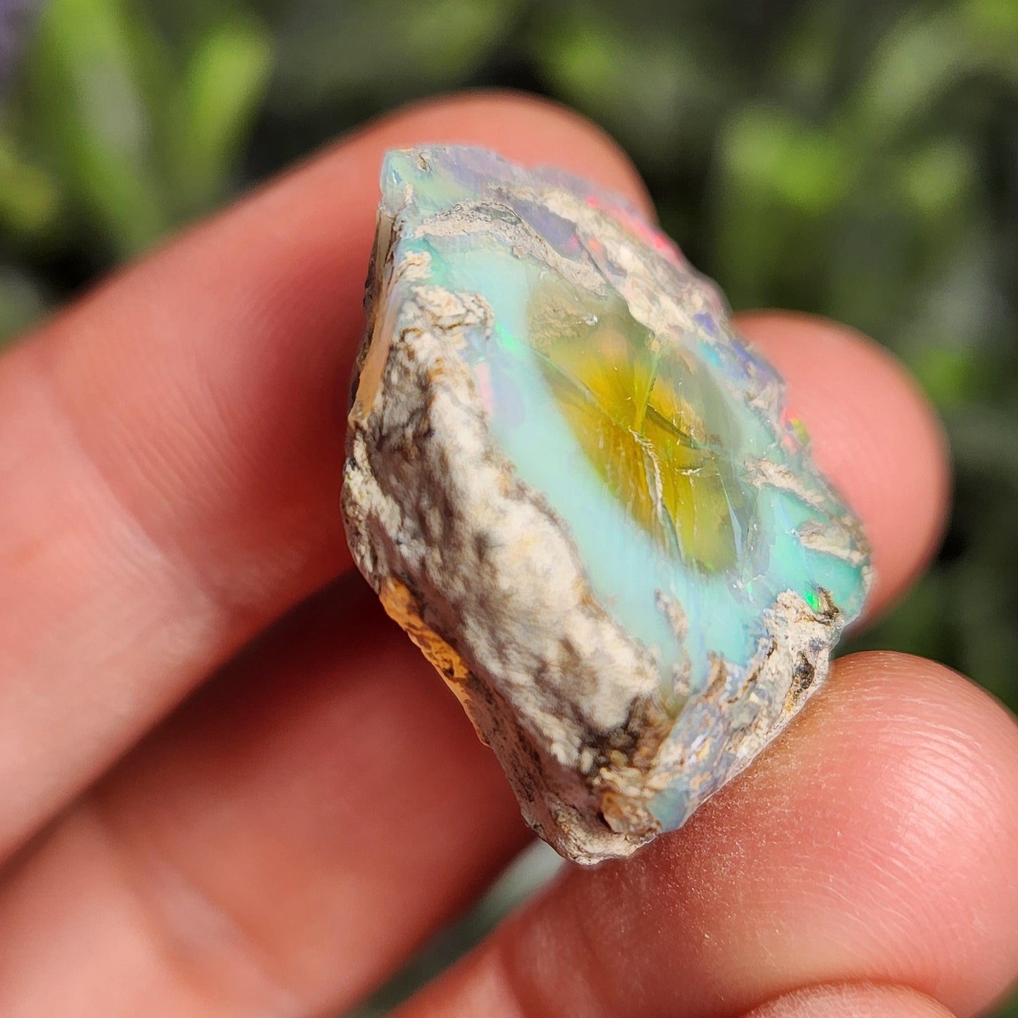 Raw Rainbow Opal Crystal (6.43 grams): Ghost Opal Specimen