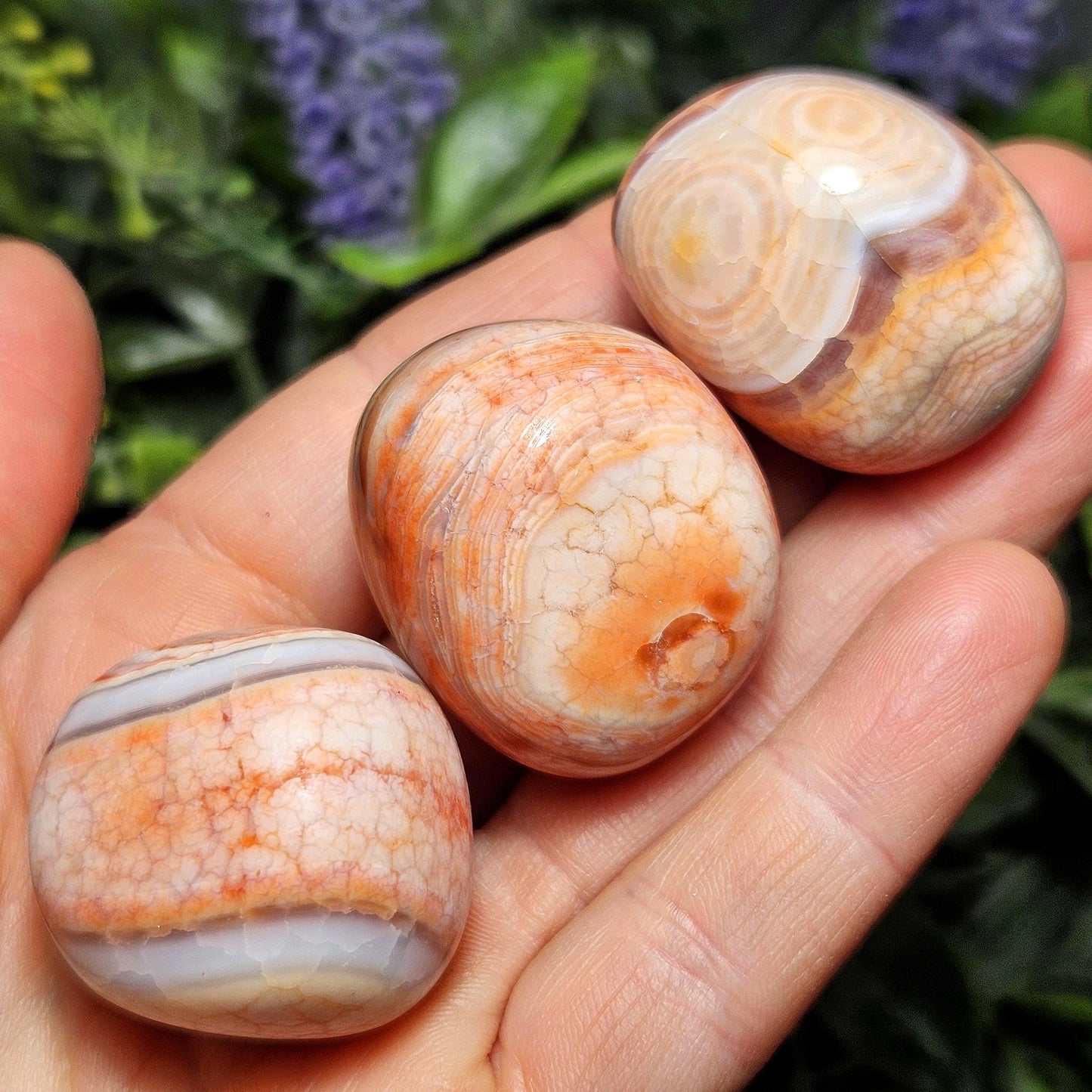 Fire Agate Tumbled Stone (1