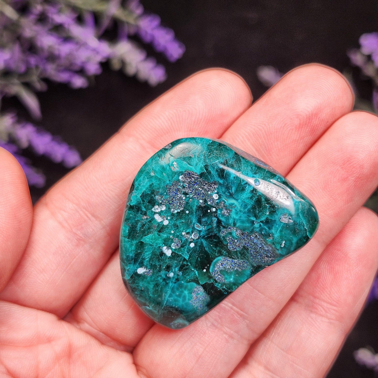 Dioptase Crystal Specimen: Congo Green Gemstone, 27.6g