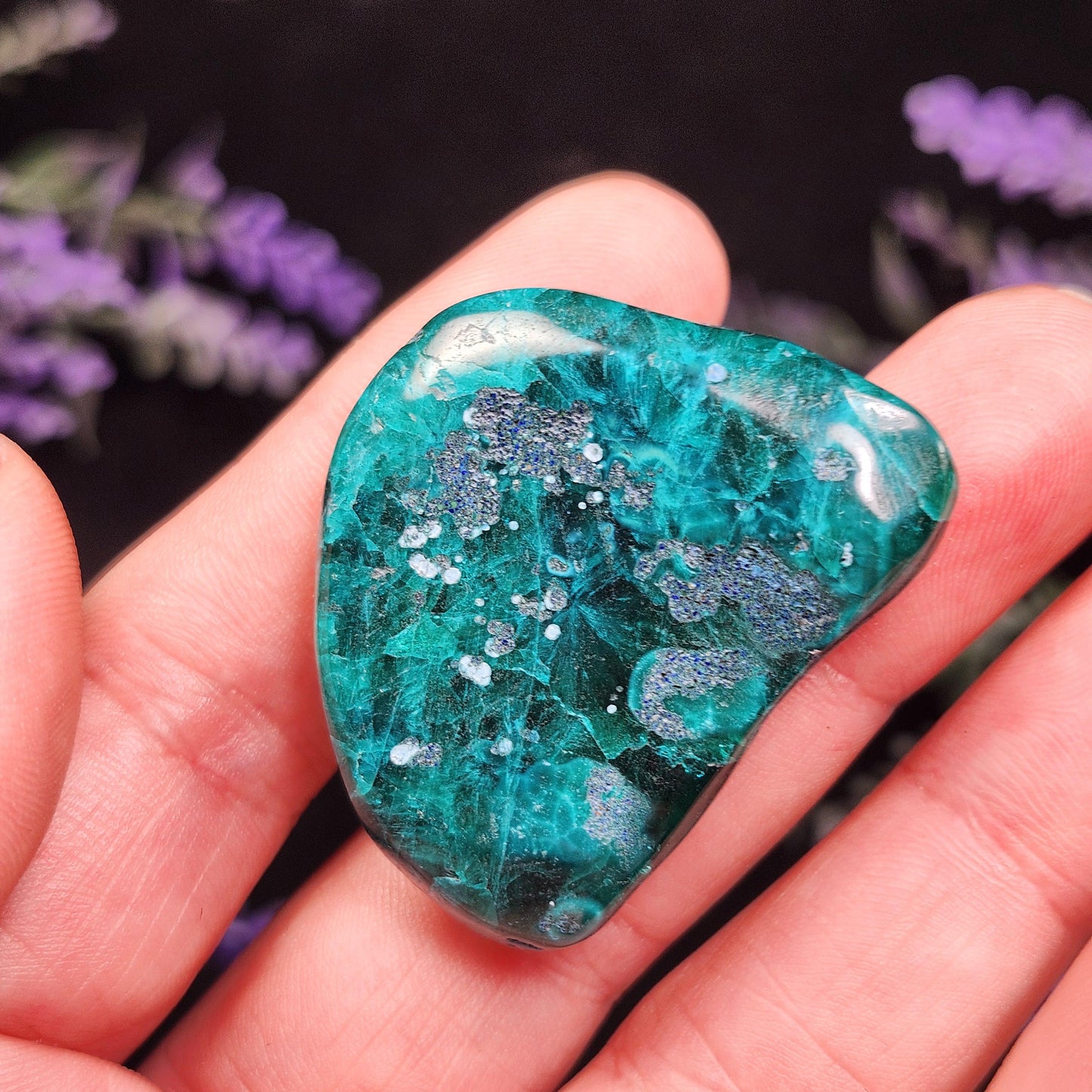 Dioptase Crystal Specimen: Congo Green Gemstone, 27.6g