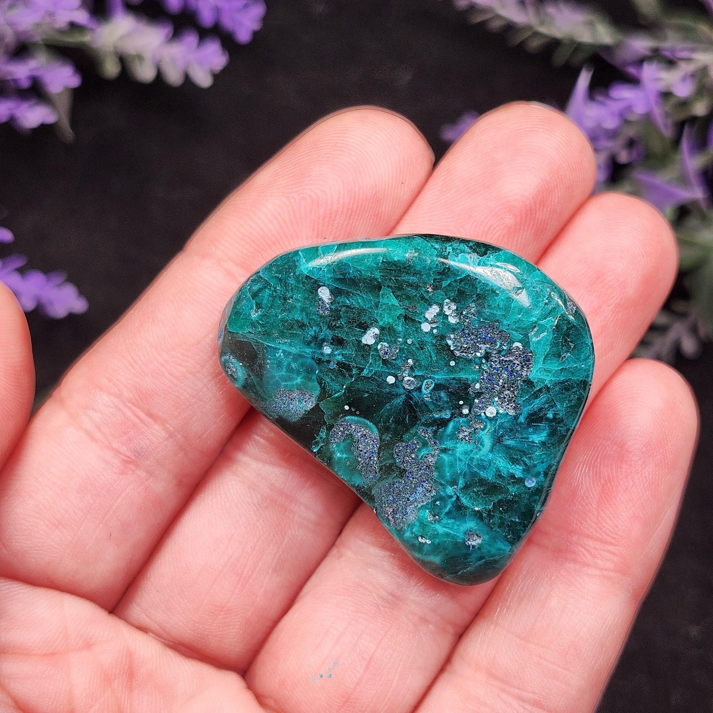 Dioptase Crystal Specimen: Congo Green Gemstone, 27.6g