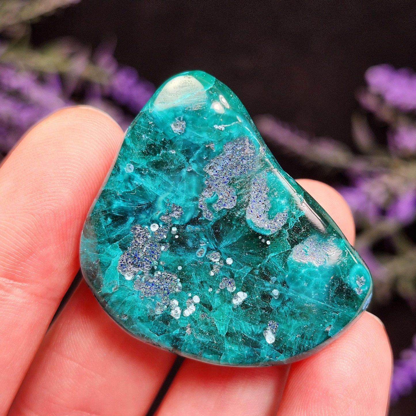 Dioptase Crystal Specimen: Congo Green Gemstone, 27.6g