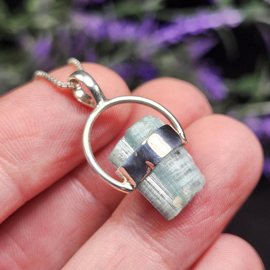 Blue Tourmaline Pendant