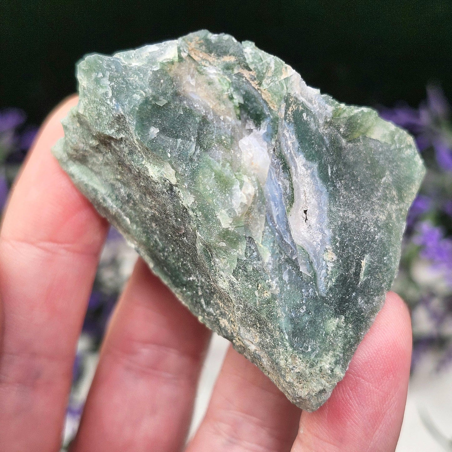 Raw Moss Agate