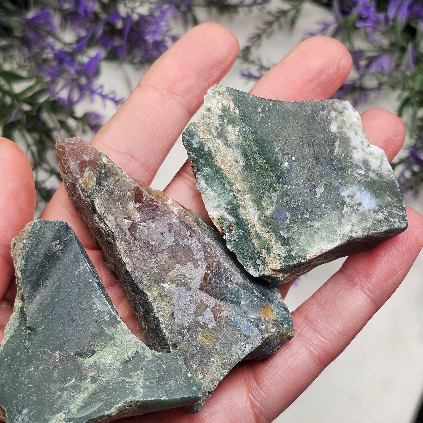 Raw Moss Agate