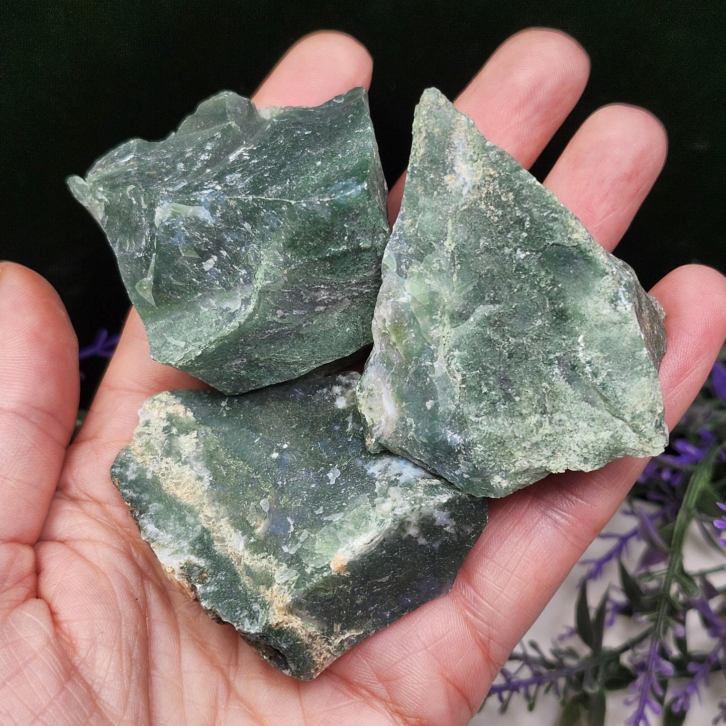 Raw Moss Agate