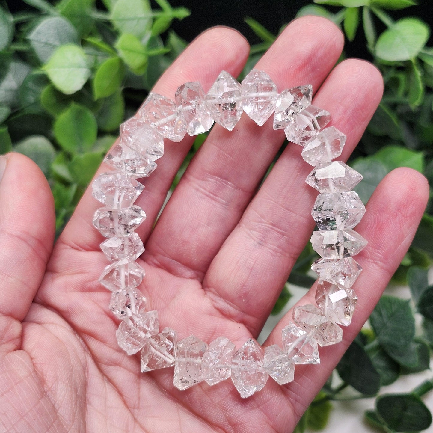 Raw Herkimer Diamond Bracelet