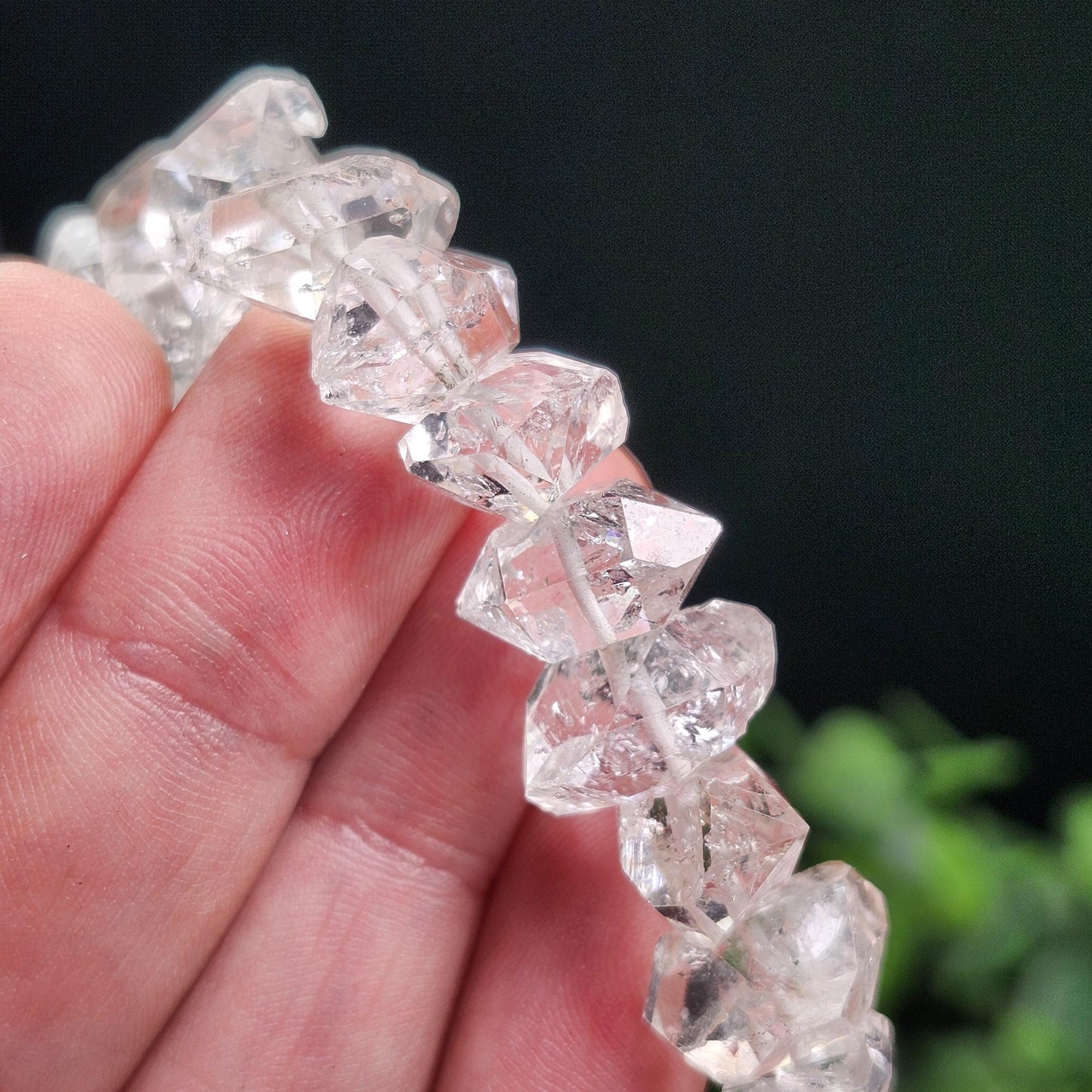 Raw Herkimer Diamond Bracelet