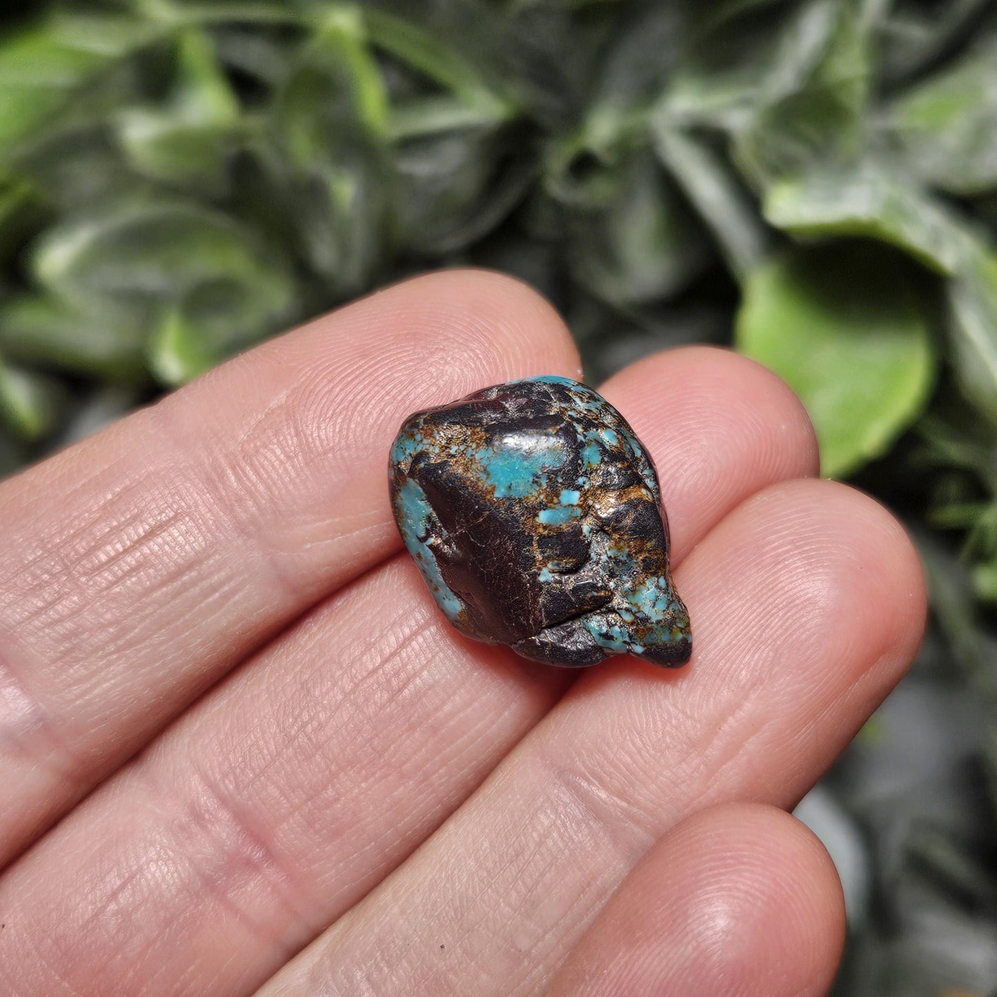 Turquoise Polished Crystal: Tumbled Natural Blue