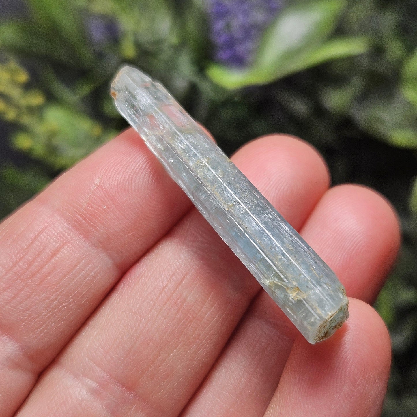 Raw Aquamarine Crystal (4.36 grams): Nigerian Blue Aquamarine Stone, Natural Crystal