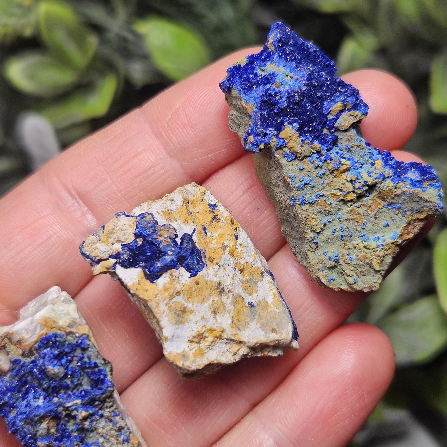 Raw Azurite Crystal Specimen: Blue Azurite Malachite