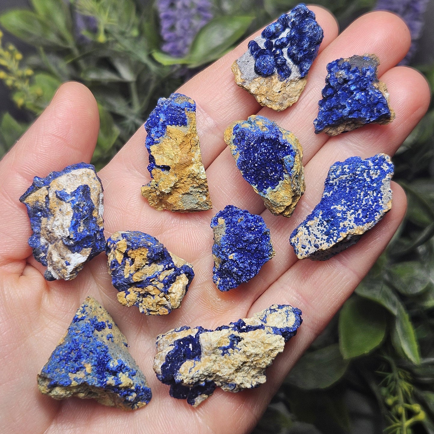 Raw Azurite Crystal Specimen: Blue Azurite Malachite
