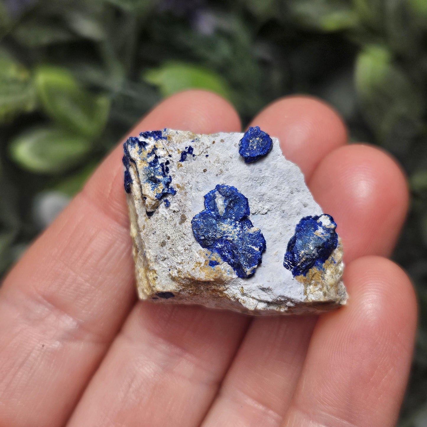 Raw Azurite Crystal Specimen: Blue Azurite Malachite