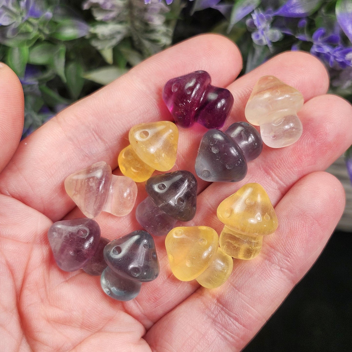 Rainbow Fluorite Mushroom