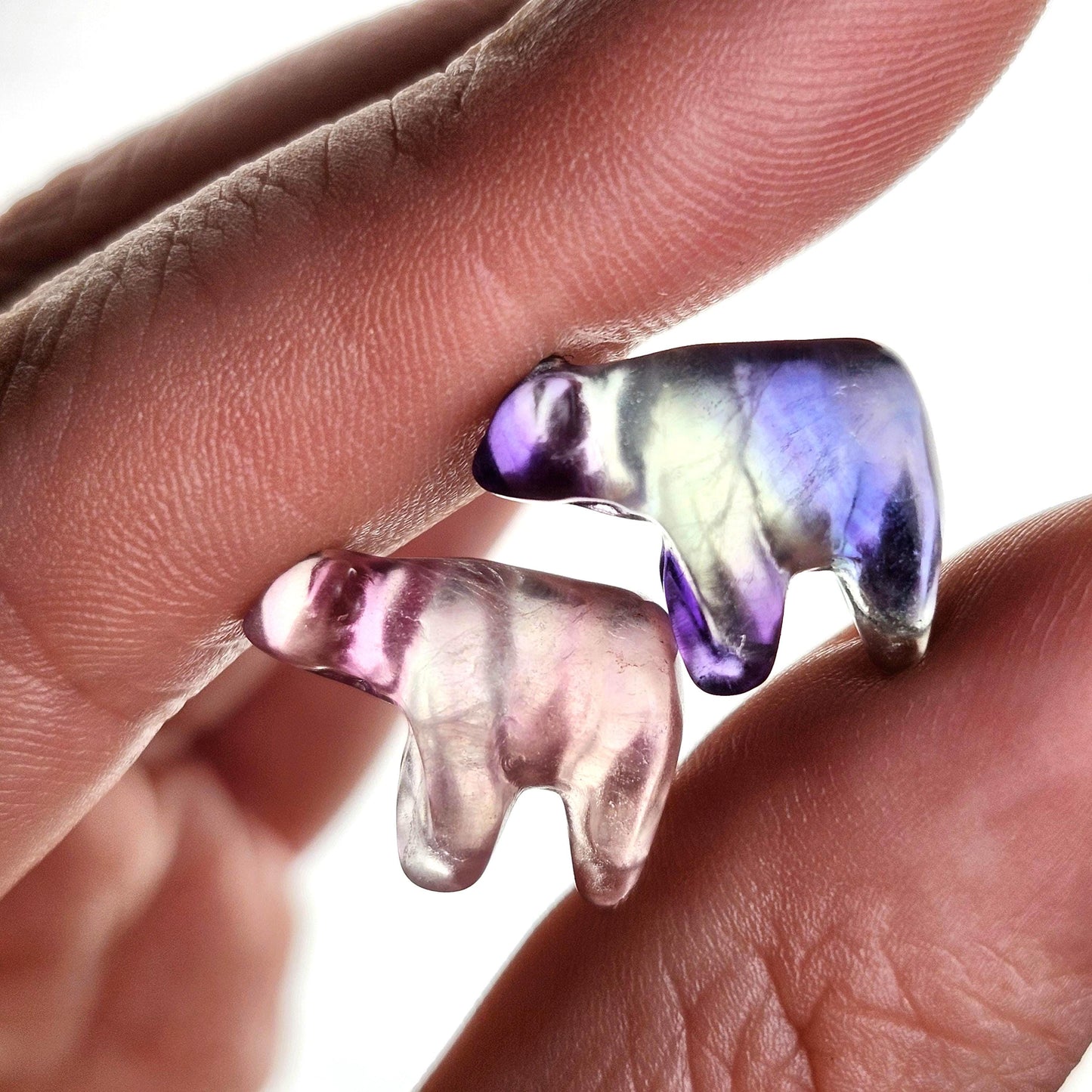 Rainbow Fluorite Bear
