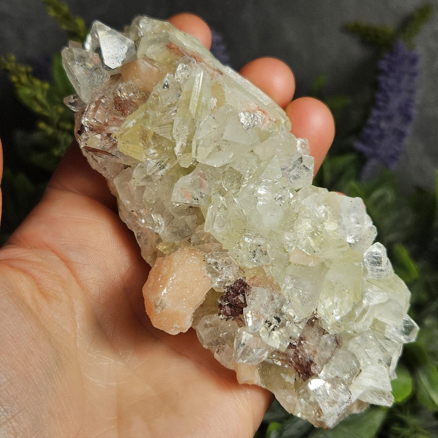 Diamond Apophyllite & Stilbite Cluster