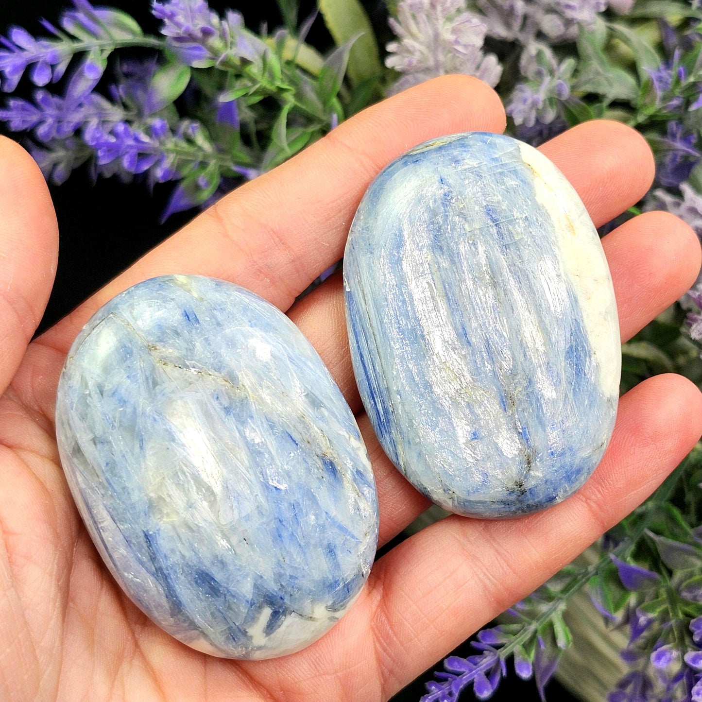 Blue Kyanite Palm Stone