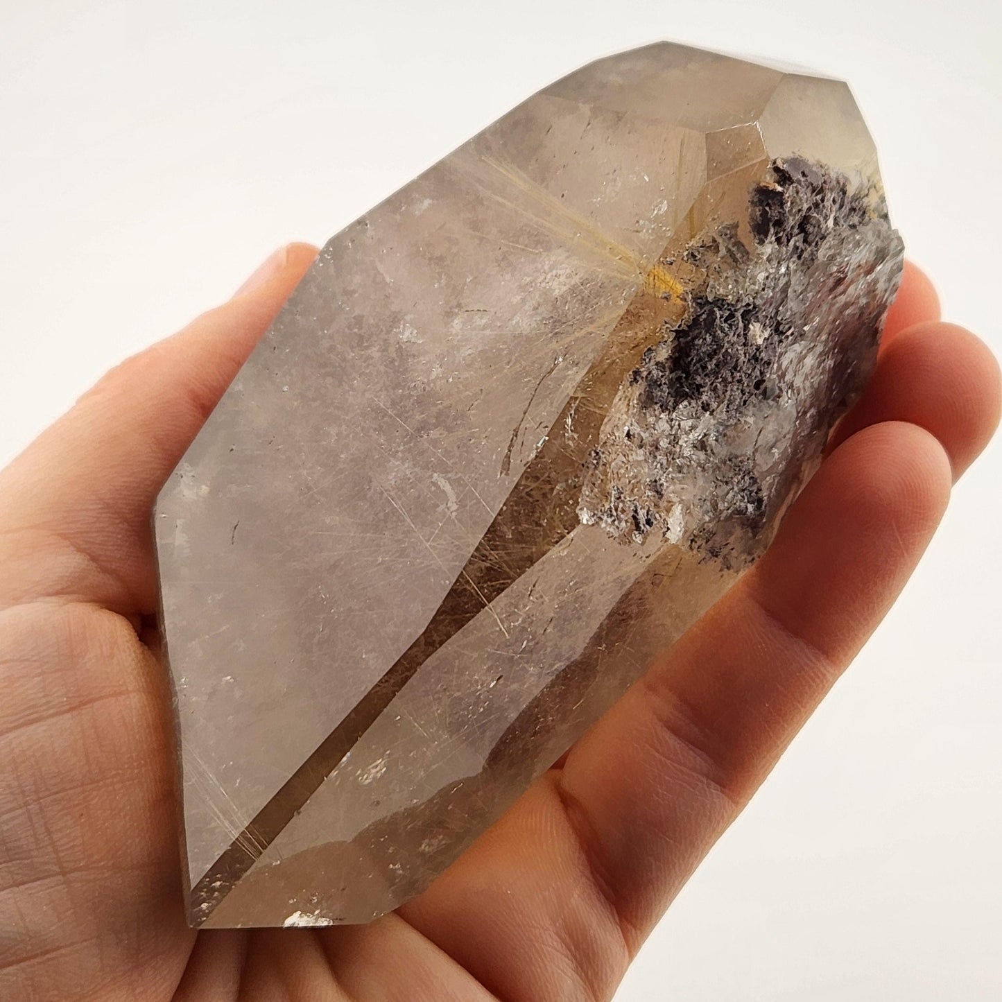 Polished Hematite Rutile Star Specimen 315g