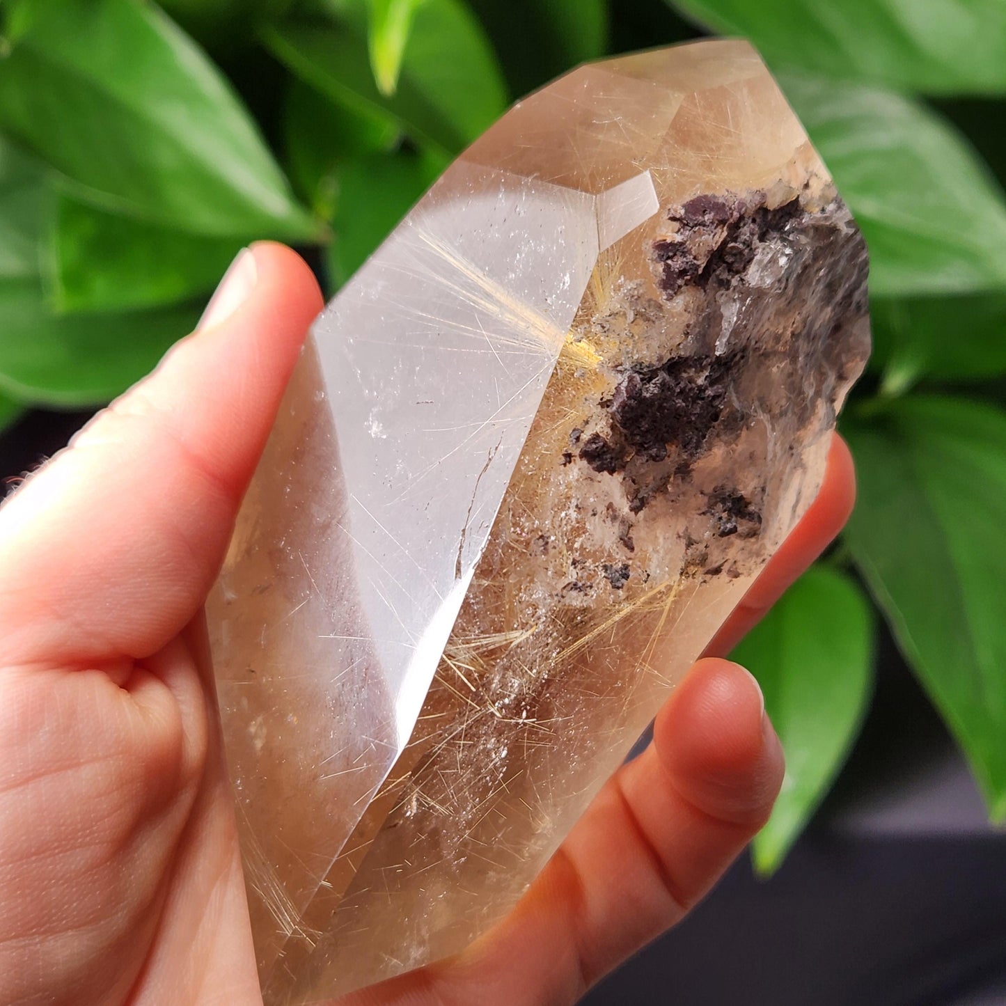 Polished Hematite Rutile Star Specimen 315g