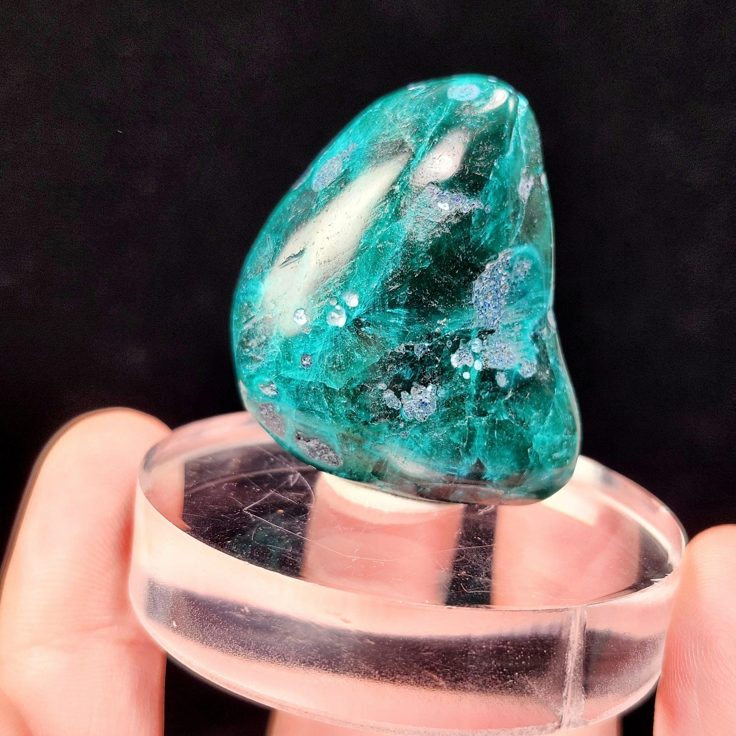 Dioptase Crystal Specimen: Congo Green Gemstone, 27.6g