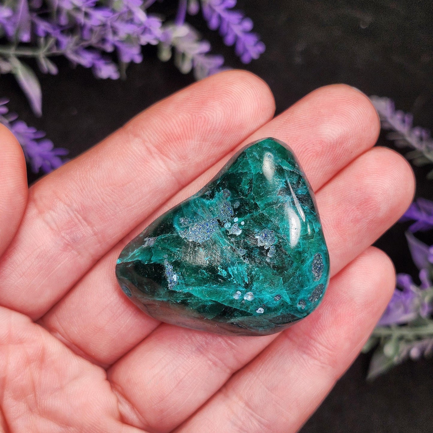 Dioptase Crystal Specimen: Congo Green Gemstone, 27.6g