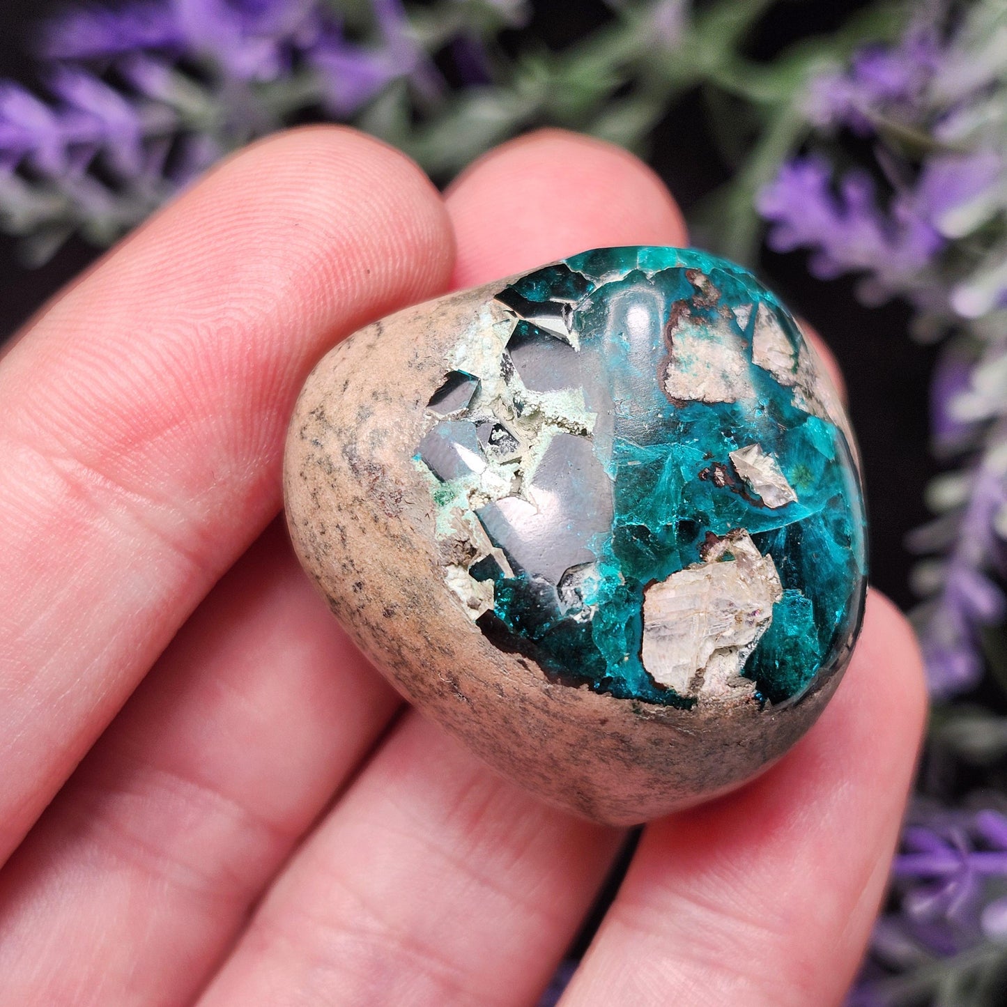 Dioptase Crystal Specimen: Congo Green Gemstone, 24.8g