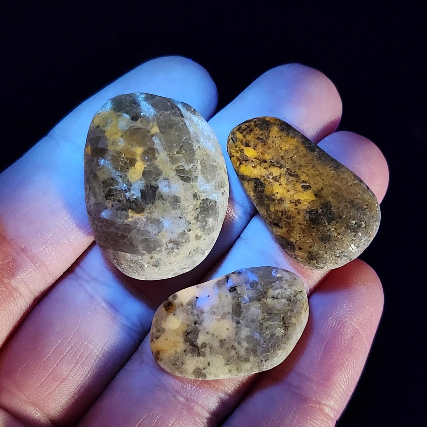 Scapolite Polished Crystal, UV Reactive Stone