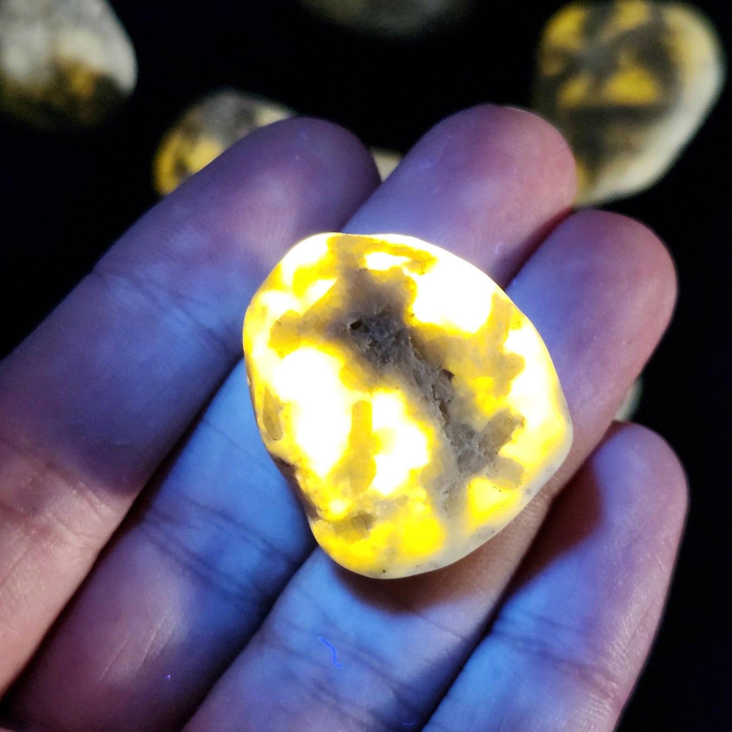 Scapolite Crystal, UV Reactive Stone