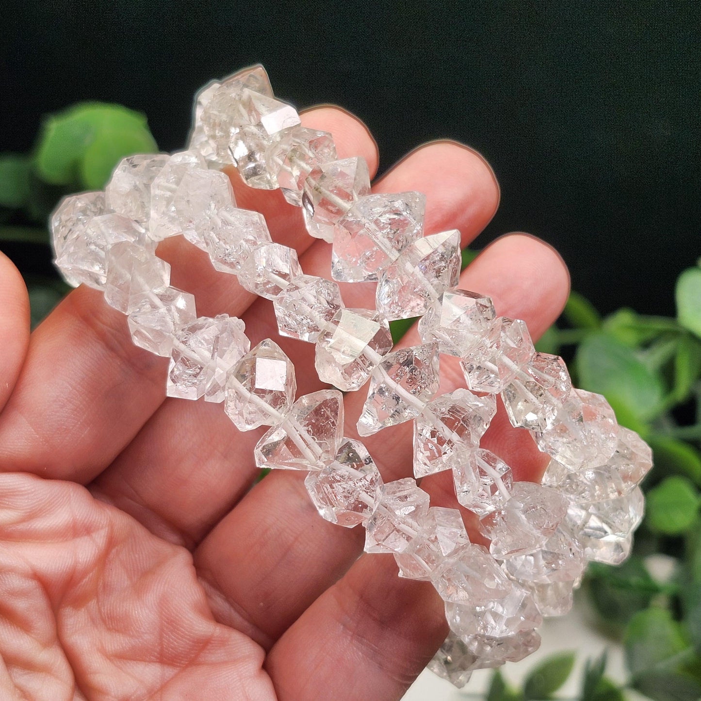 Raw Herkimer Diamond Bracelet