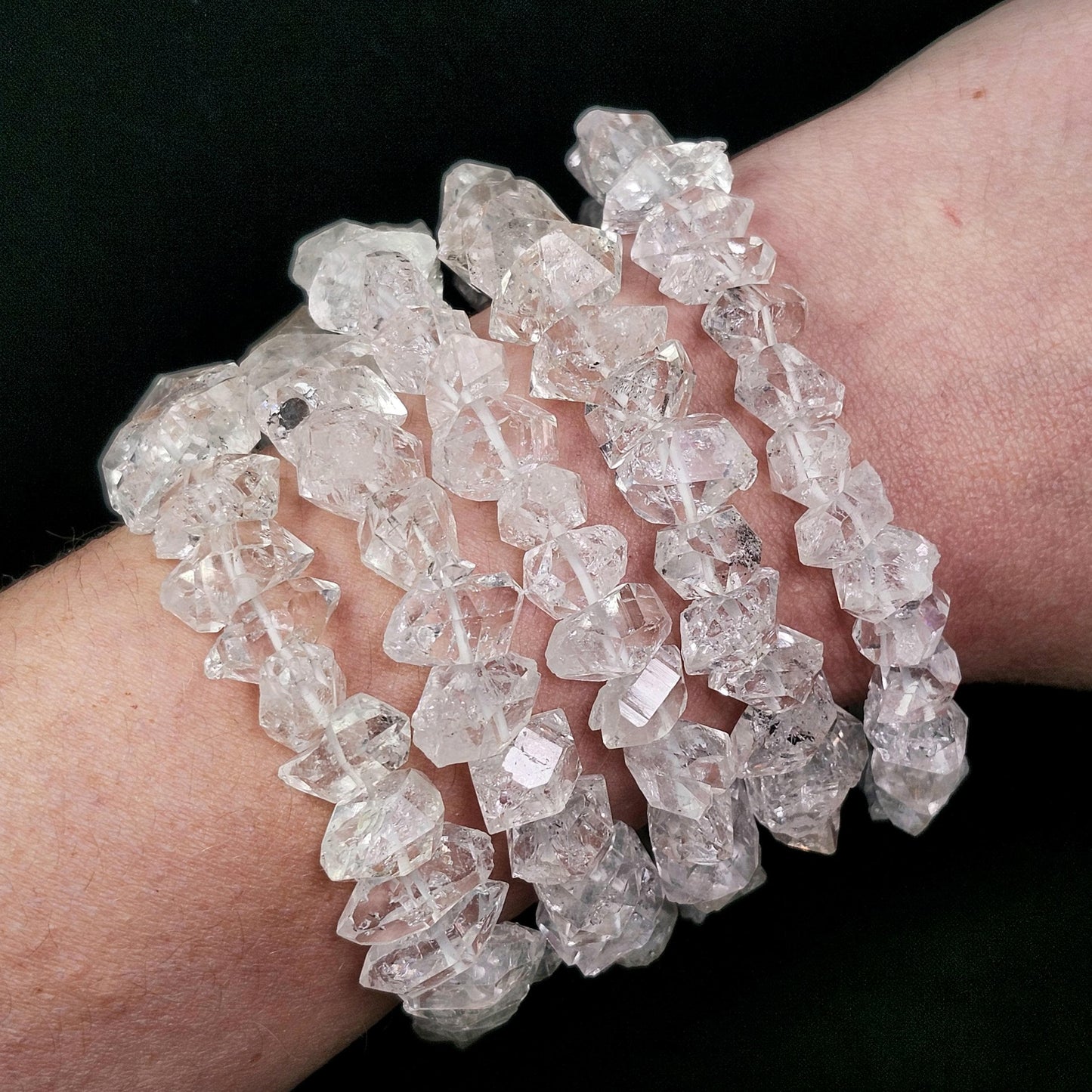 Raw Herkimer Diamond Bracelet