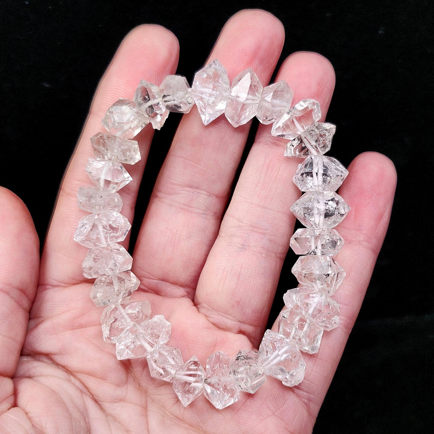 Raw Herkimer Diamond Bracelet