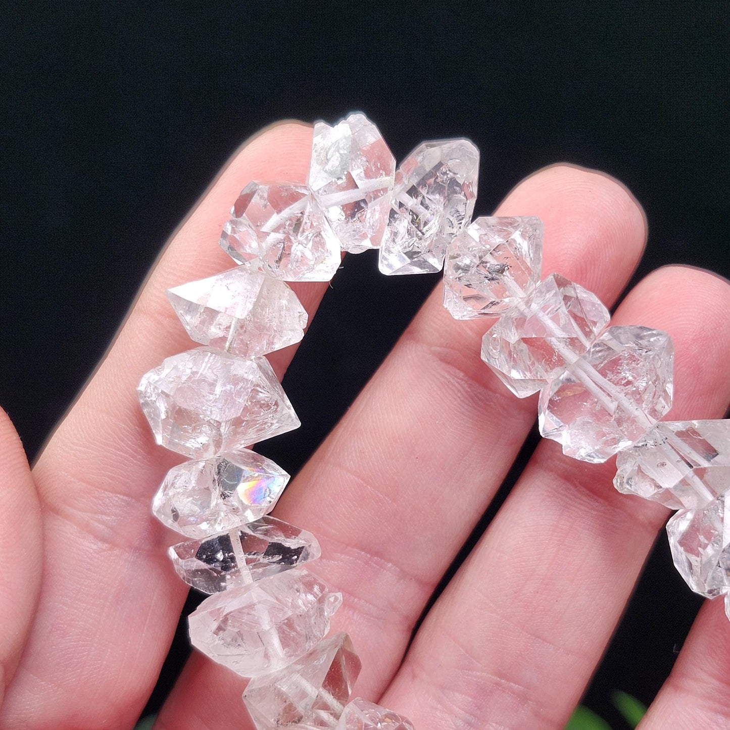 Raw Herkimer Diamond Bracelet