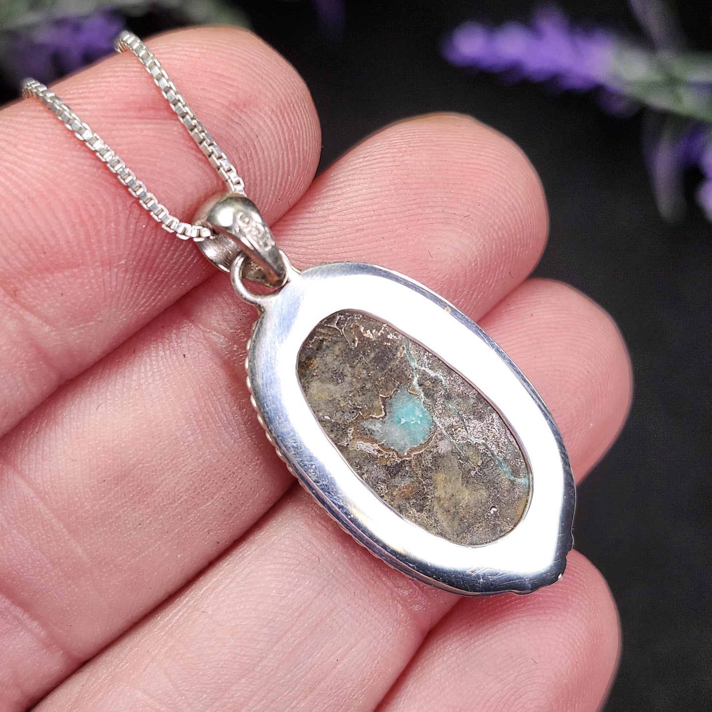 Chrysocolla Sonoran Sunrise Pendant