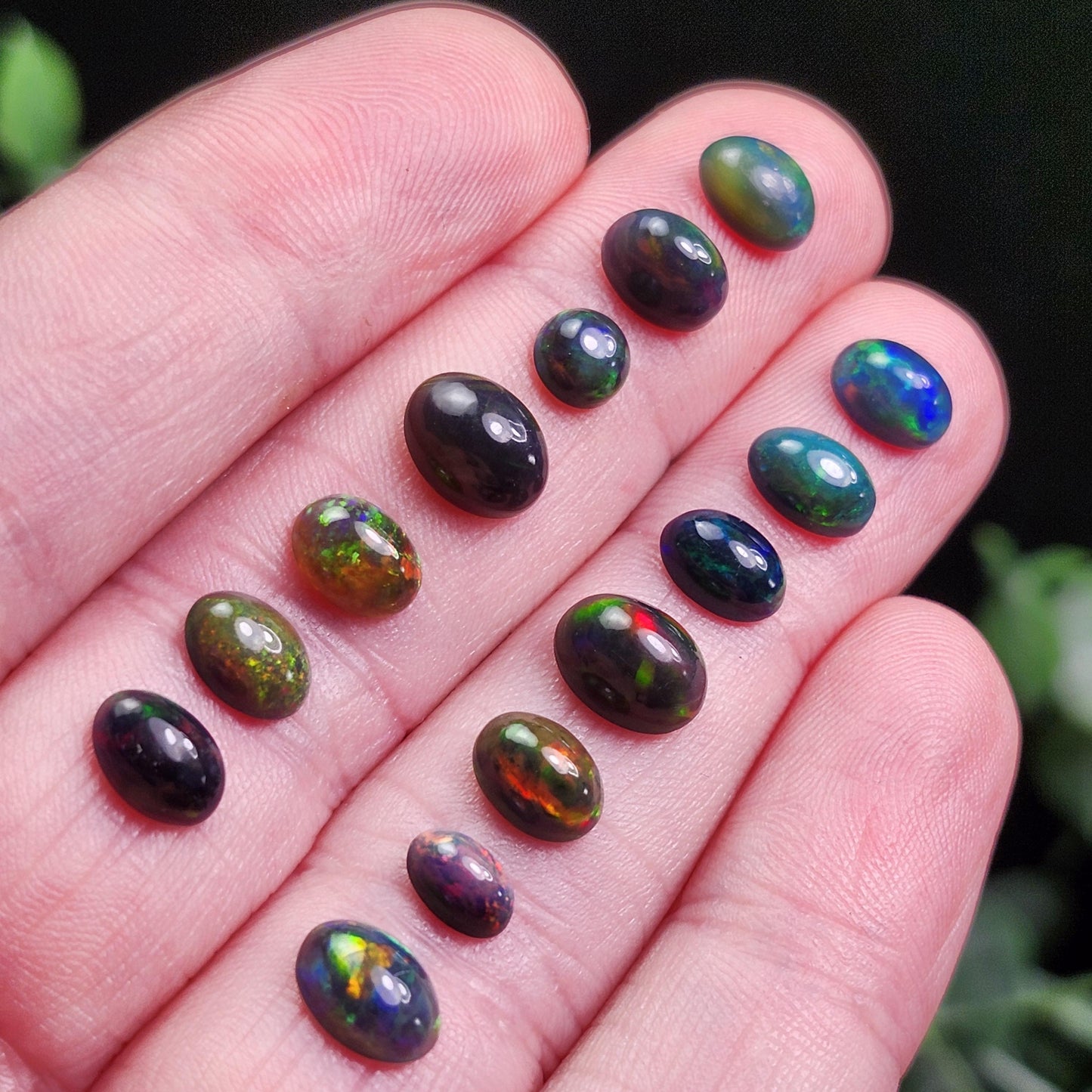 Black Opal Cabochon