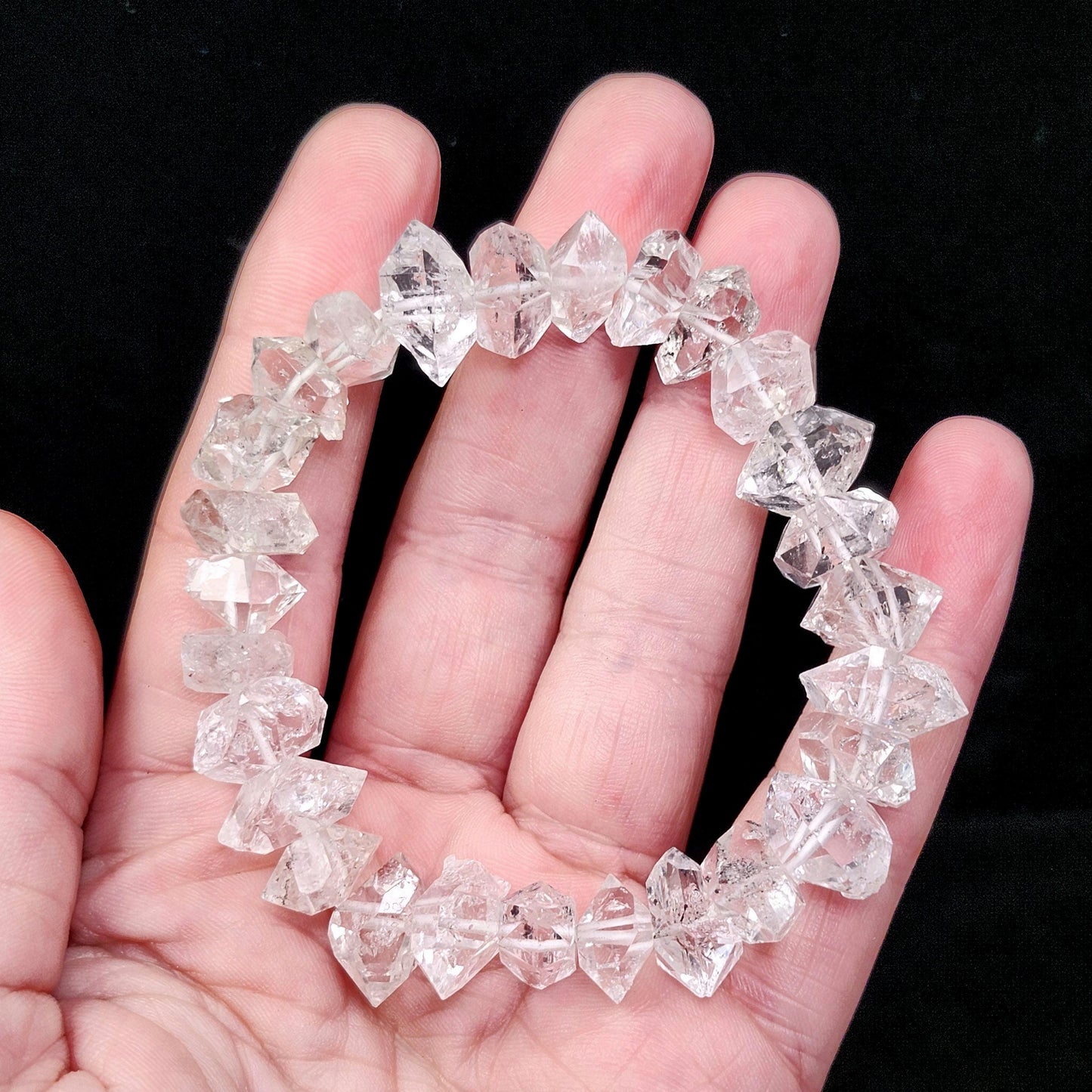 Raw Herkimer Diamond Bracelet