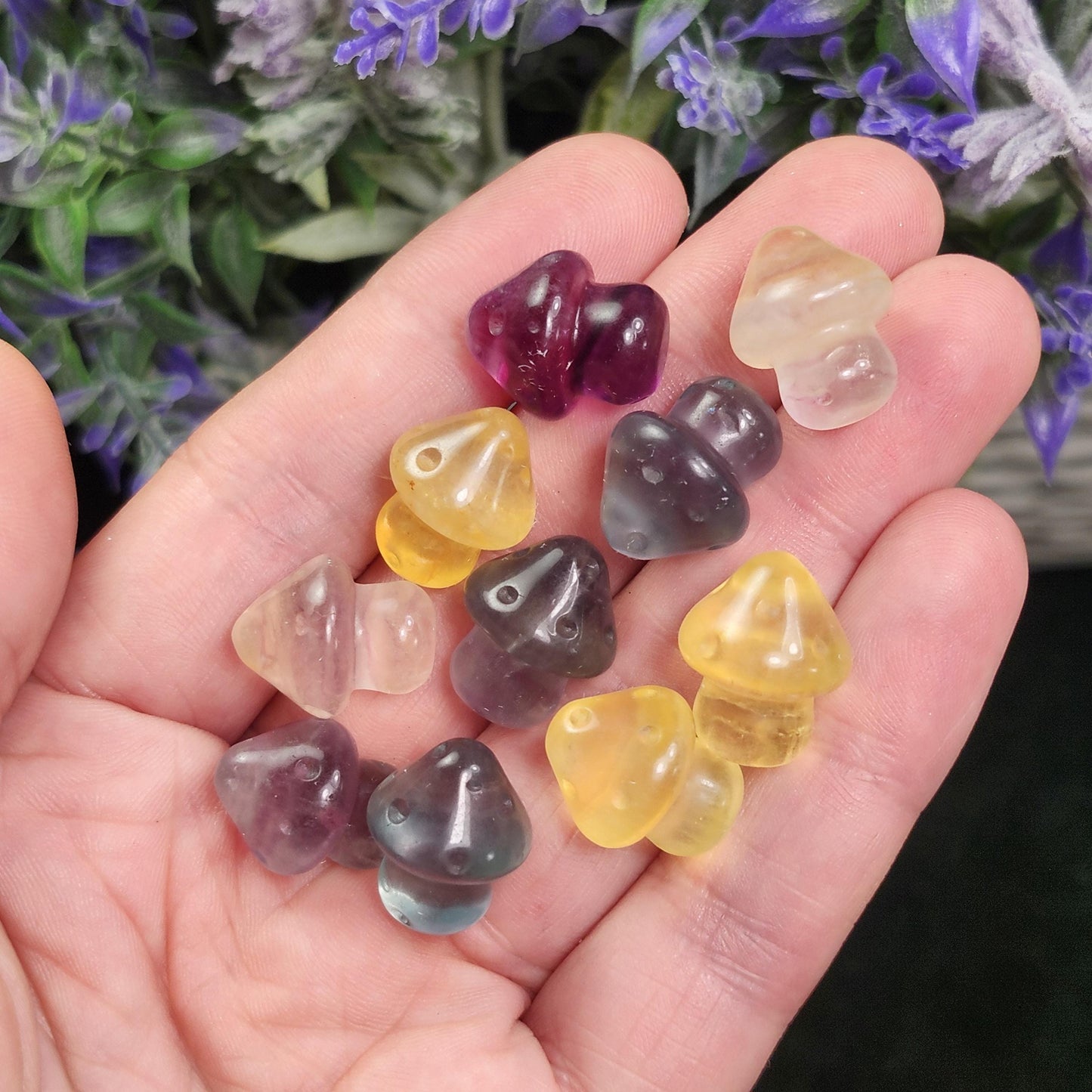 Rainbow Fluorite Mushroom