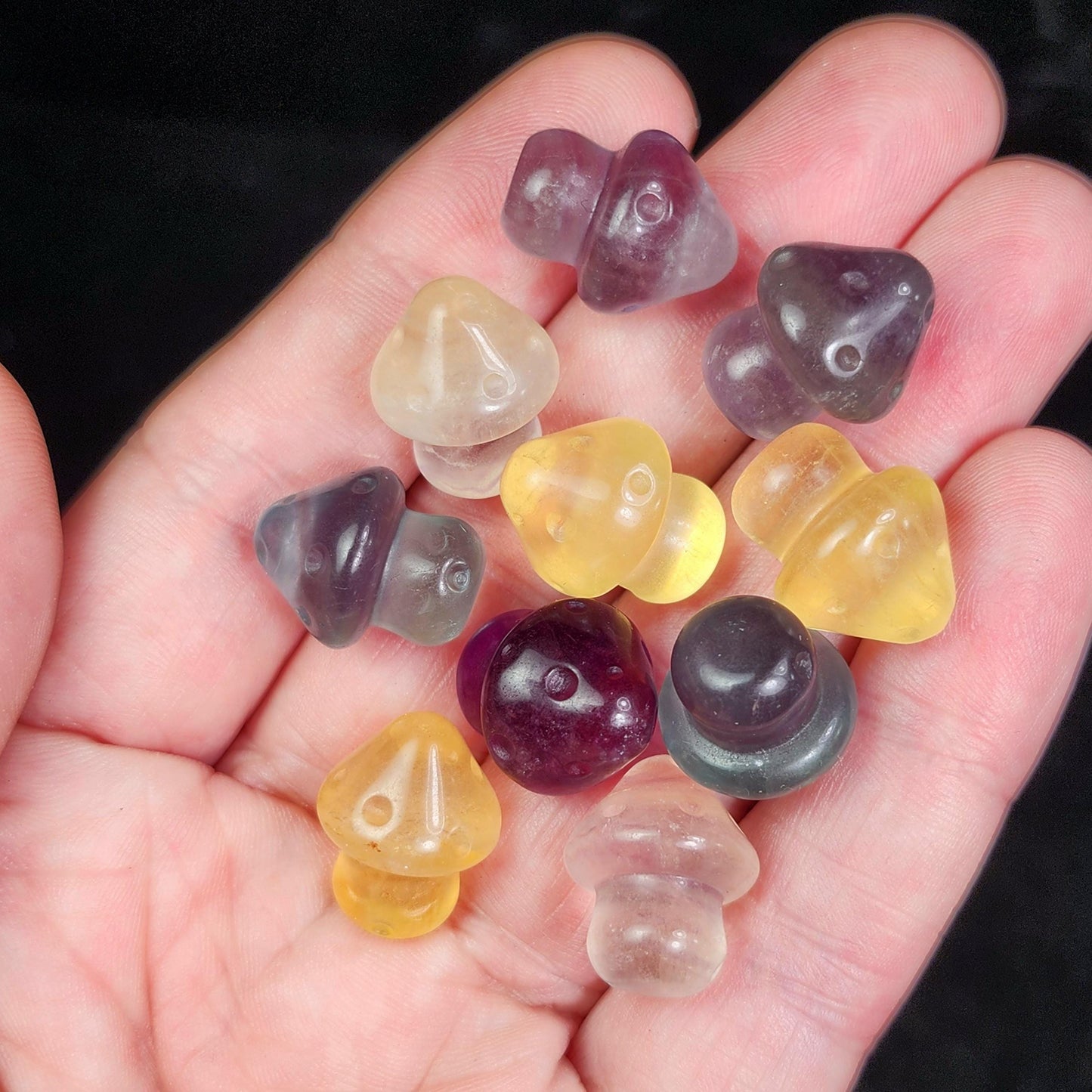 Rainbow Fluorite Mushroom