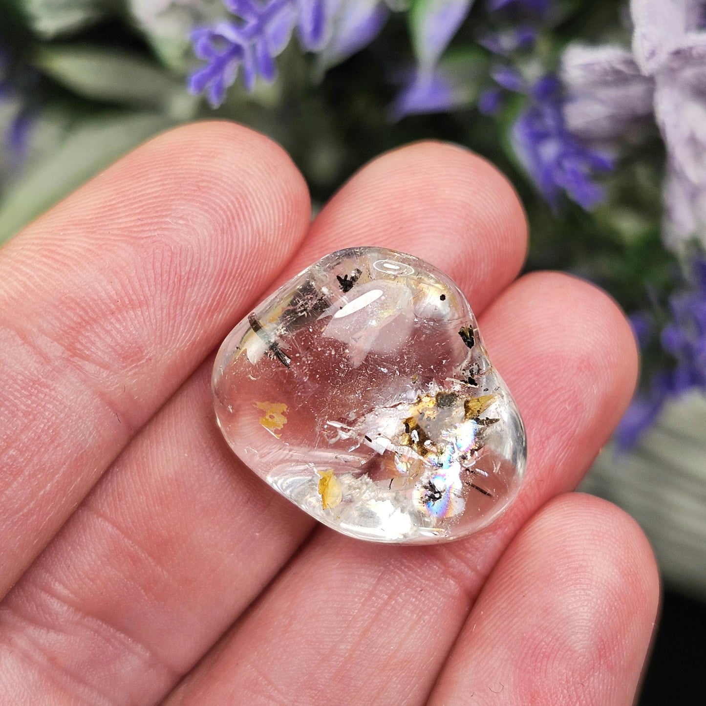 Topaz & Black Hematite Crystal