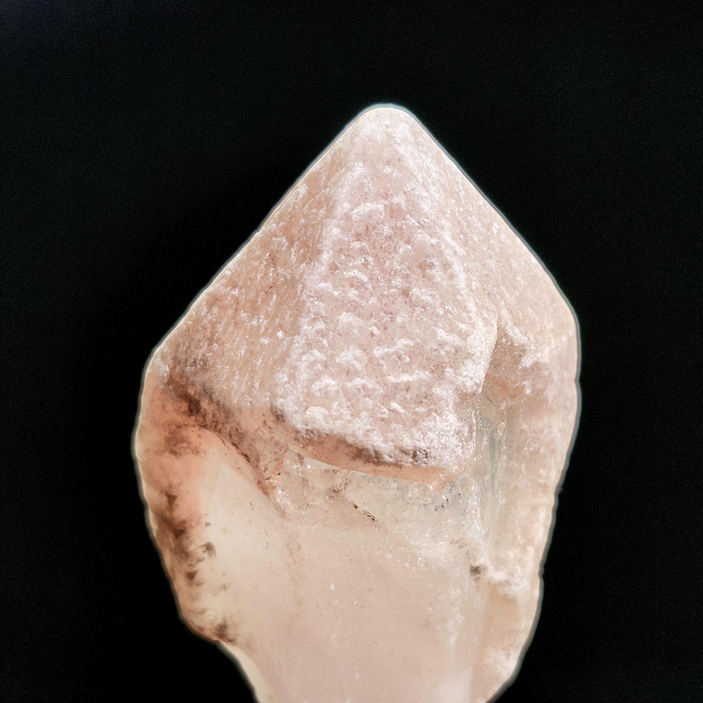 Dreamsicle Pink Lemurian Quartz Crystal (71g)