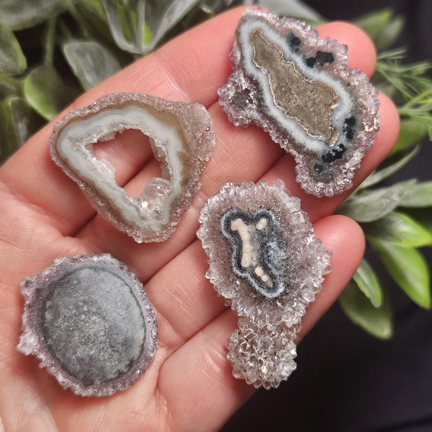 Quartz Stalactite:  Stalactite Slice Crystal