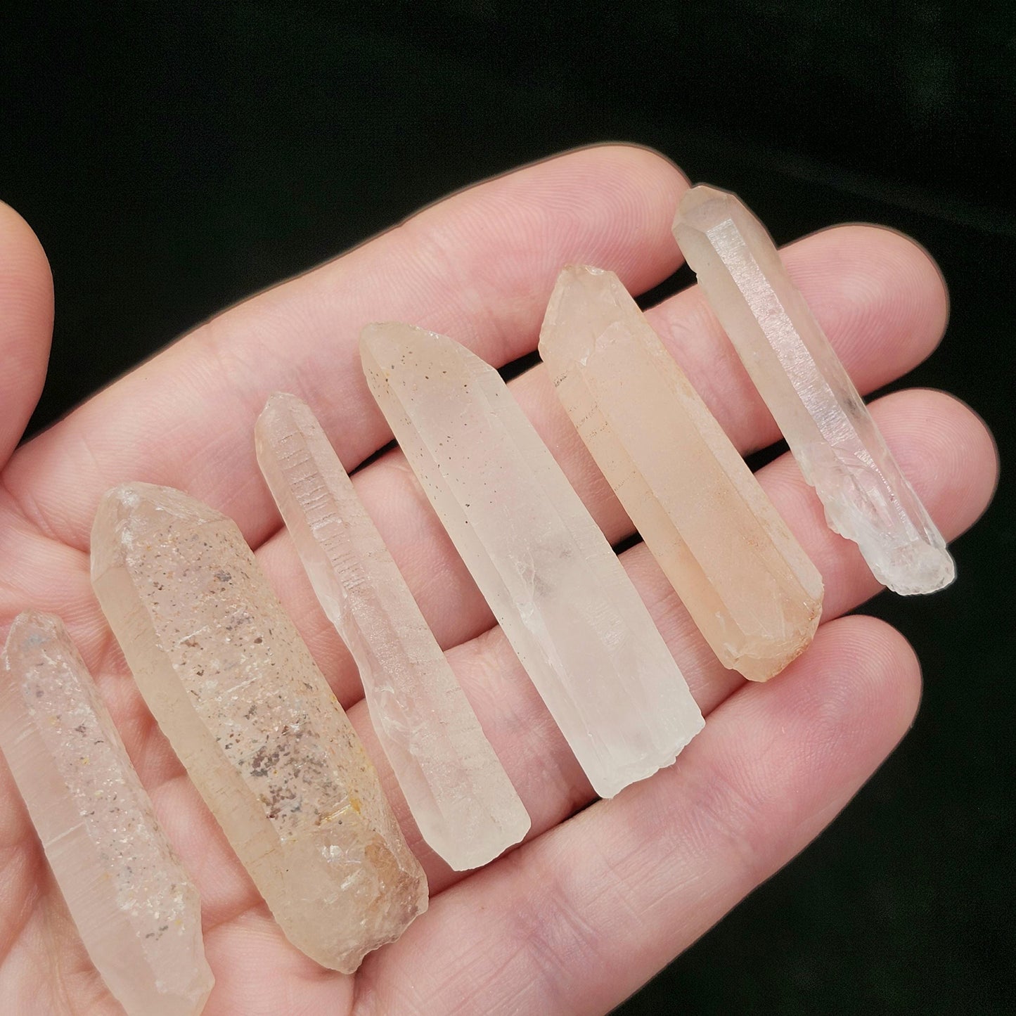 Pink Frosted Laser Quartz Crystal