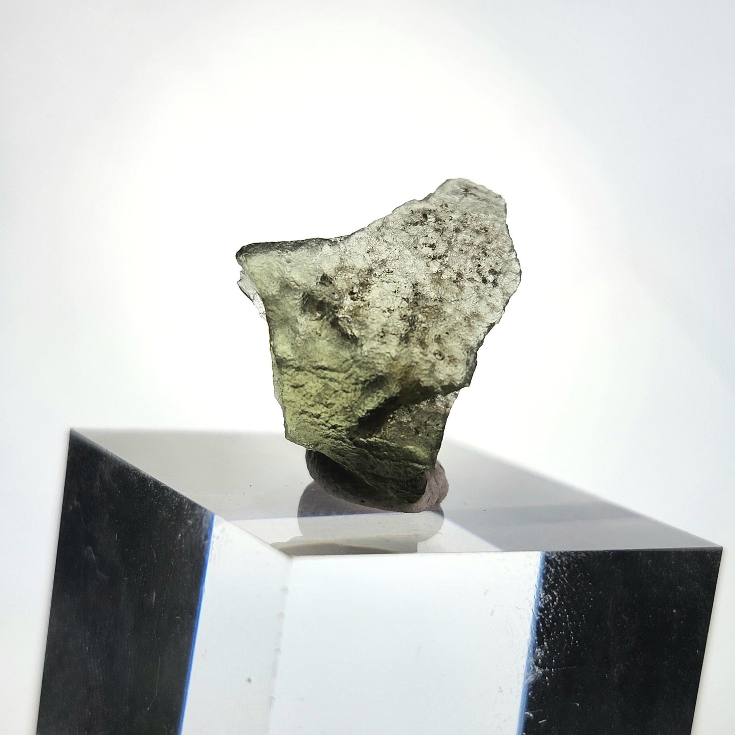 Moldavite Angel Chiming Tektite .4g, Genuine Moldavite