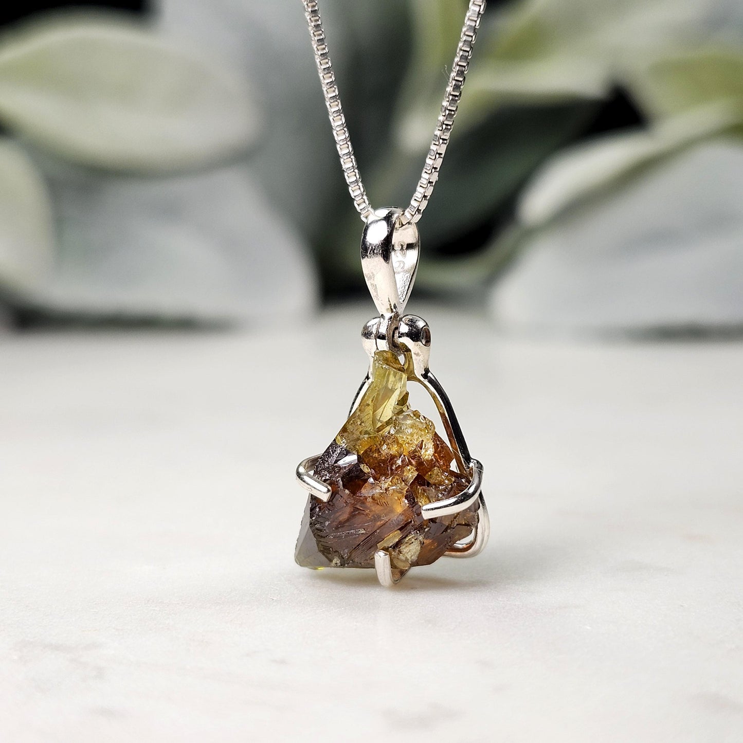 Orange Zincite Pendant