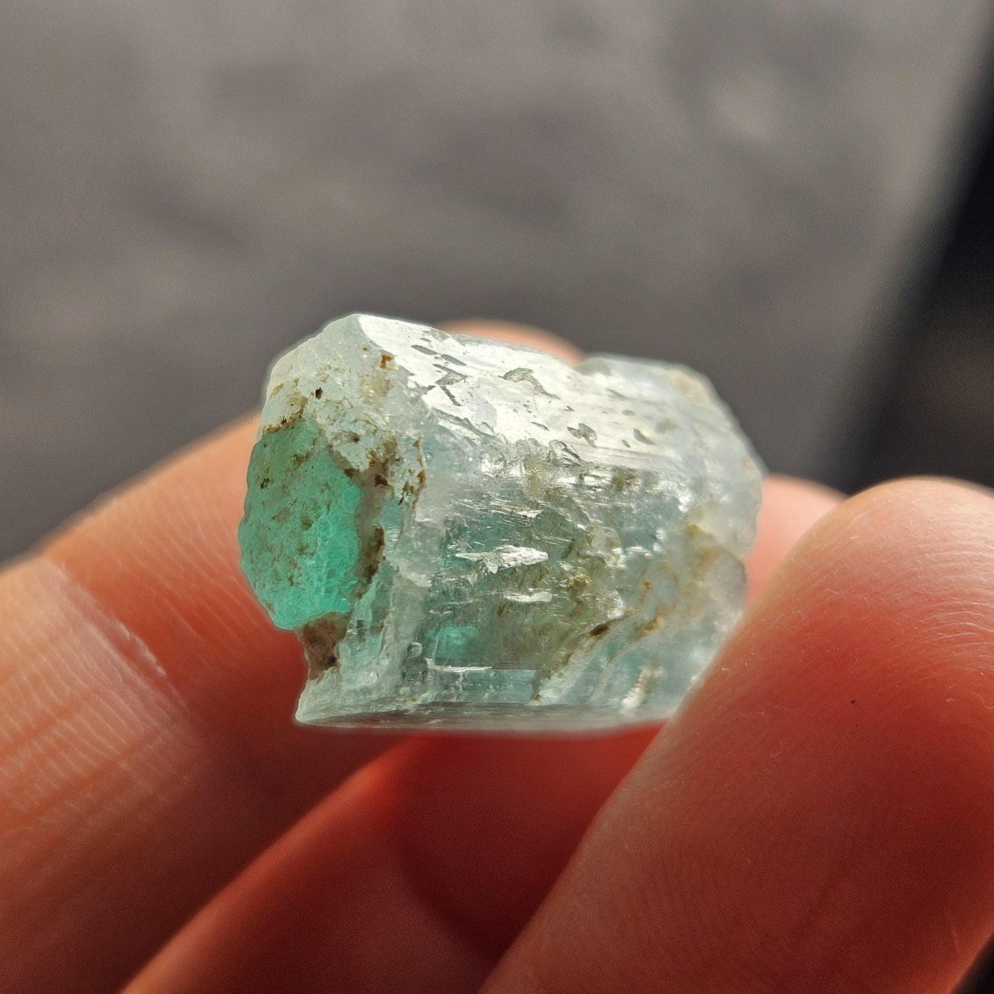 Phantom Emerald Aquamarine Crystal 5.7g