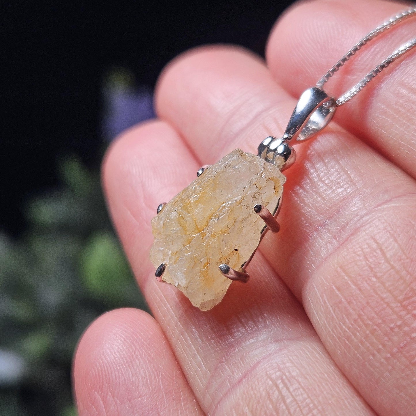Golden Phenacite Pendant