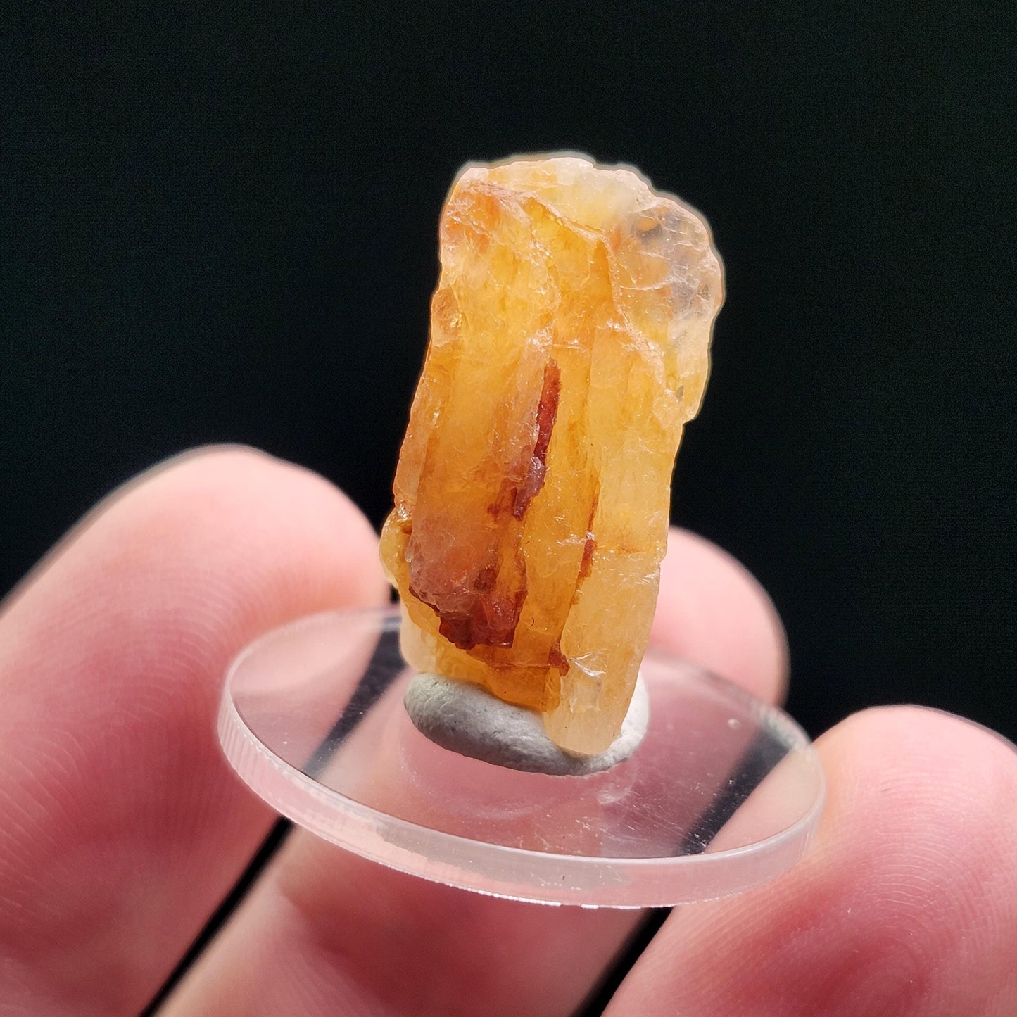 Golden Phenacite Crystal 4g, Nigerian Phenakite Specimen